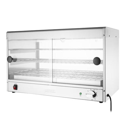 Economy Heated Display Cabinet for 60 Items | Buffalo | Stainless Steel