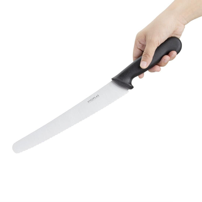 25.4cm Serrated Cake Knife Black | Hygiplas 2