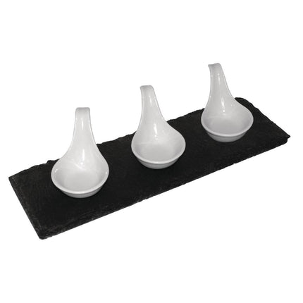 Slate Serving Boards 30x10cm | Olympia (Set of 4) 8