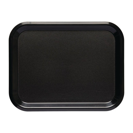 Lightweight Black ABS Serving Tray 43x33cm | Roltex Nordic