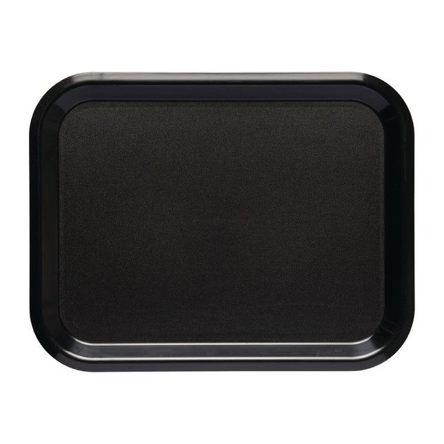 Lightweight Black ABS Serving Tray 43x33cm | Roltex Nordic