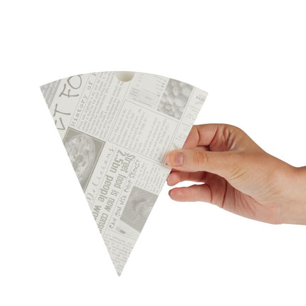 Biodegradable Paper Fries Bags with Newspaper Print 4