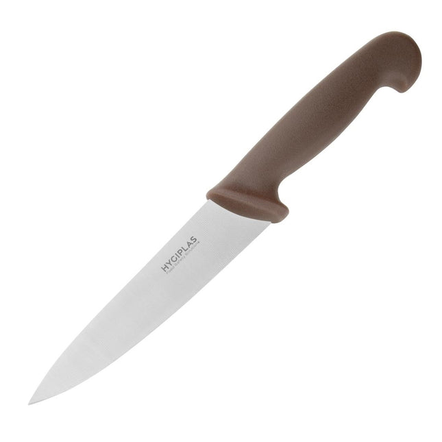 Chef's Knife Brown | Hygiplas | 16cm Stainless Steel Blade