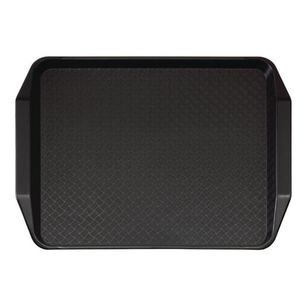 Polypropylene Fast Food Tray with Handles Black 43x30cm | Cambro