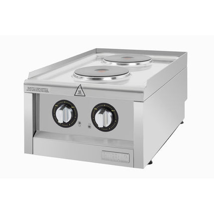 Electric Double Hotplate | Buffalo 600-Series | 2 Cooking Zones 3