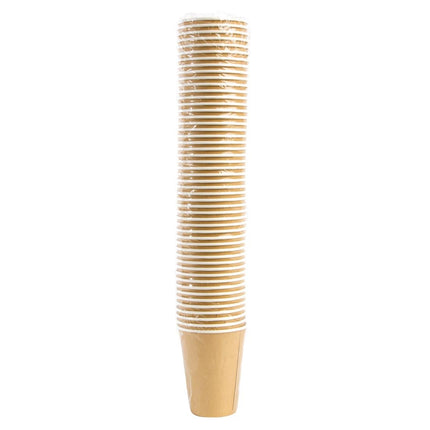 Recyclable Single-Wall Light Brown Coffee Cups | Fiesta | 34cl 6