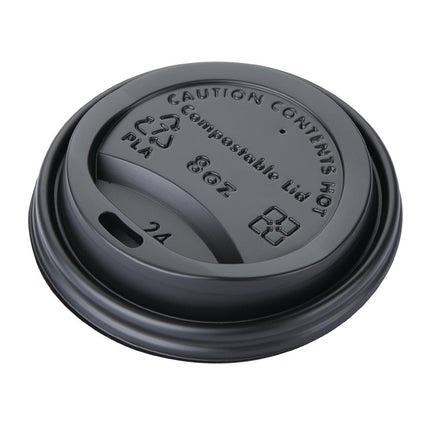 Compostable Coffee Cup Lids for 23cl Cups | Fiesta | 1000 Pieces