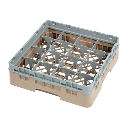 Dishwasher Rack with 16 Compartments | Cambro Camrack | Max Glass Height 9.2 cm