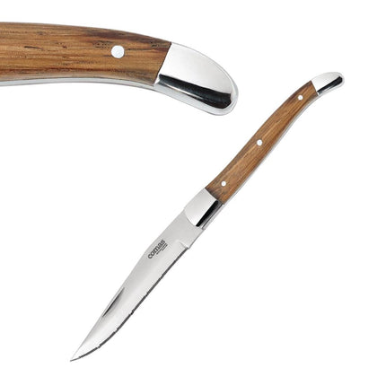 Steak Knives Alps 23cm with Wooden Handle | Comas Set of 6