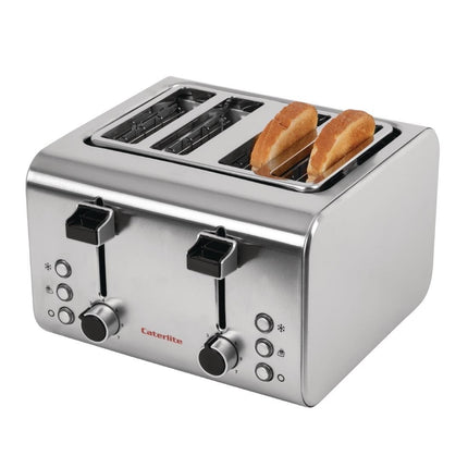 4-Slot Stainless Steel Toaster | Caterlite 4