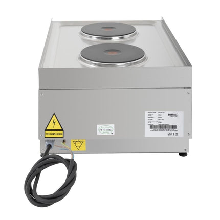 Electric Double Hotplate | Buffalo 600-Series | 2 Cooking Zones 5