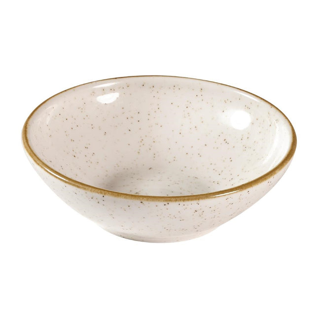 Shallow Bowl Stonecast Barley White with Contrasting Rim | Churchill | 255ml 2