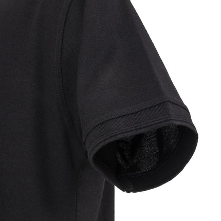 Unisex Black Polo Shirt M | Durable Polyester/Cotton Piqué 7