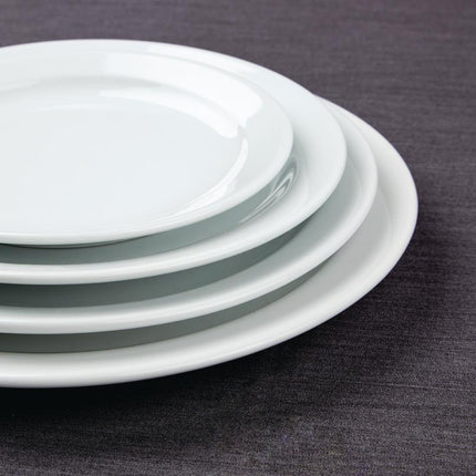 Dinner Plates with Narrow Rim 28.4cm | Olympia Athena | 6 Pieces 6