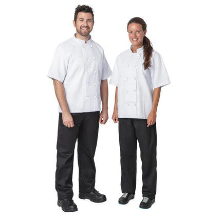 Nisbets Essentials Lightweight White Chef Jacket | Poly-Cotton Blend | Size XS 7
