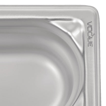Stainless Steel GN 1/9 Container 100mm Depth | Vogue | 176x108mm 5