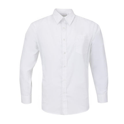 Unisex Long Sleeve White Shirt | Uniform Works Series 2