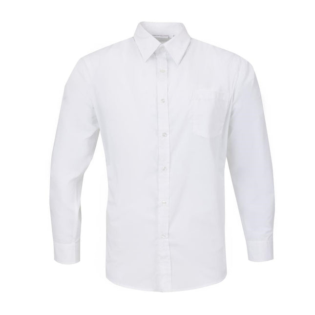 Unisex Long Sleeve White Shirt | Uniform Works Series 2