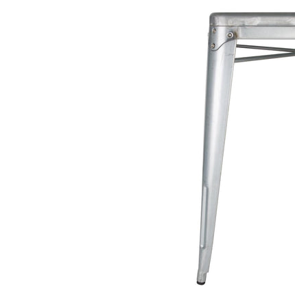 Square Galvanized Steel Bistro Table 668 mm | Bolero 5