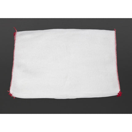 Jantex Bleached Dishcloths with Red Edge 40x25cm | Pack of 10 4