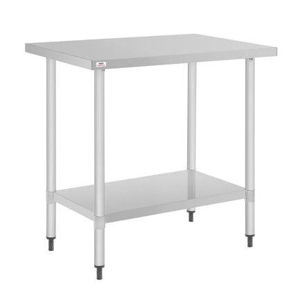 Stainless Steel Work Table 800 x 600mm | Nisbets Essentials