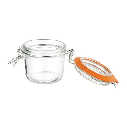 Glass Storage Jars with Airtight Seal | Vogue | 200ml (6-Pack) 2
