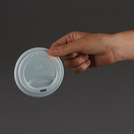 Compostable Lids for 340ml and 450ml Coffee Cups | Vegware 3
