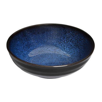 Midnight Blue Reactive Glaze Coupe Bowls 160mm | Olympia Luna | Earthenware