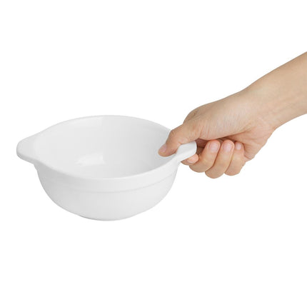 Whiteware Bowls with Handles 640ml | Olympia | Set of 4 4