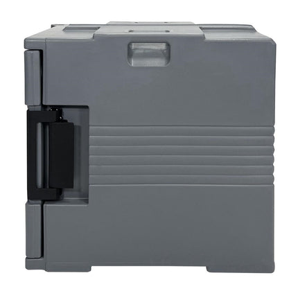Heavy-Duty Thermo-Box 600 Front-Loading Food Transport Box Black | Vogue | 465x610x630mm 4