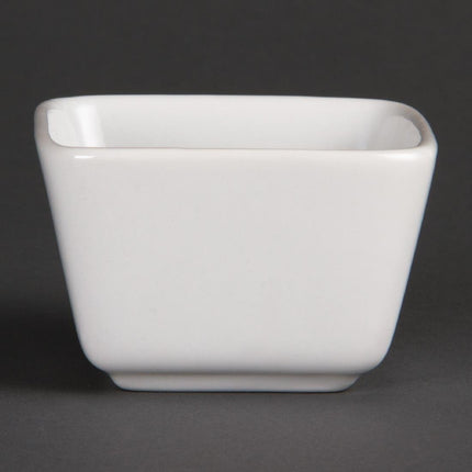 White Porcelain Amuse Bowls 7.5x7.5x5cm | Olympia Whiteware