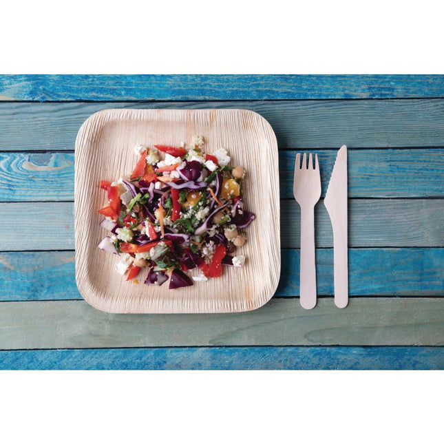 Compostable Square Palm Leaf Plates 200mm | Fiesta 2