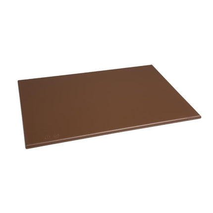 HDPE Cutting Board Brown | Hygiplas | 450x300x12mm