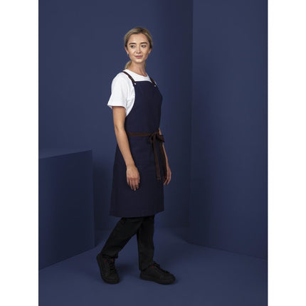 Cotton Canvas Halter Apron Navy Blue | Southside 6