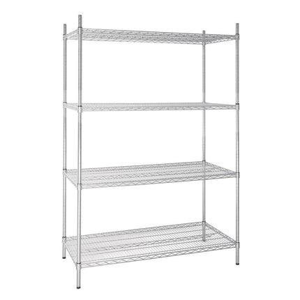 Vogue Multifunctional Storage Rack with 4 Shelves 122x61cm