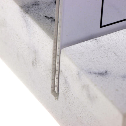 A5 Portrait Board Holder with Polystone Base White | Europel 7