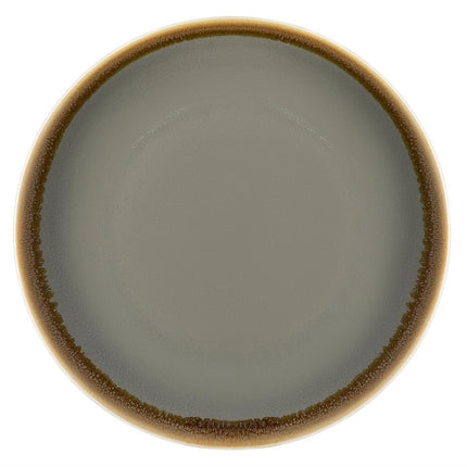Round Coupe Plates Grey 23cm | Olympia Kiln Collection