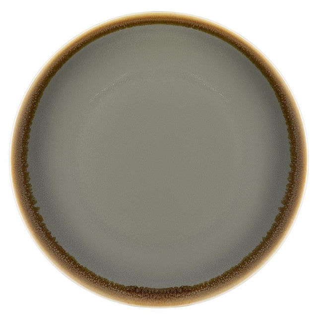 Round Coupe Plates Grey 23cm | Olympia Kiln Collection