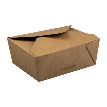 Compostable Cardboard Food Boxes | Vegware | 1.8L Capacity
