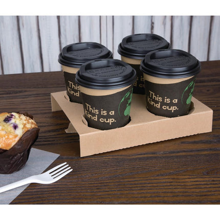 Compostable Single-Wall Coffee Cups 34cl Brown | Fiesta | 1000 Pieces 5