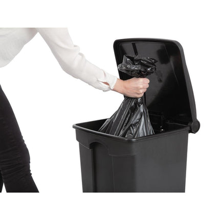 Hands-Free Pedal Bin 45L Black | Jantex 7
