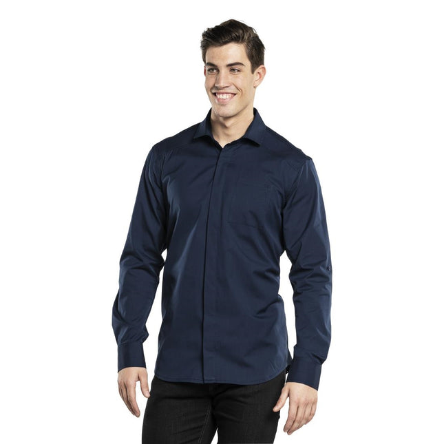Men's Navy Stretch Shirt | Chaud Devant | Size 3XL 2