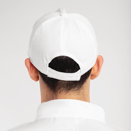 White Baseball Cap | Adjustable | 65% Polyester, 35% Cotton 3
