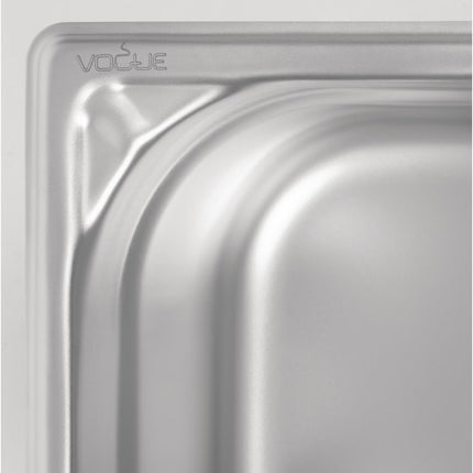 Stainless Steel GN 1/6 Container 100mm Depth | Vogue | 176x162mm 5