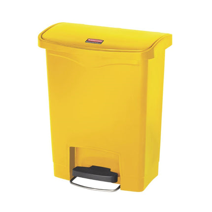 Slim Jim Front Step Pedal Bin 30L Yellow | Rubbermaid 2