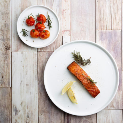 White Porcelain Flat Round Plate | Olympia | 150mm 6