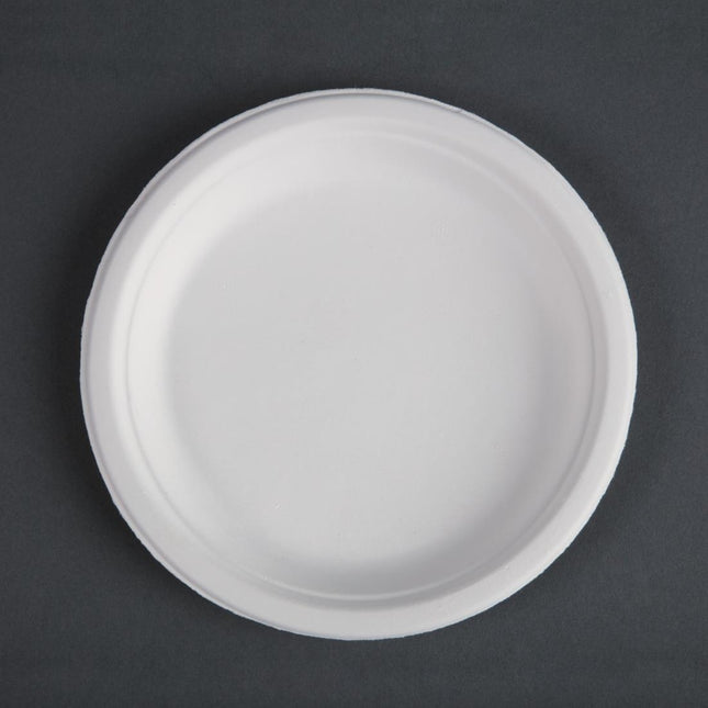 Compostable Bagasse Plates 17.9cm | Fiesta | Set of 50