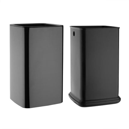 Square Waste Bin Titanium Black 7L | Bolero 4