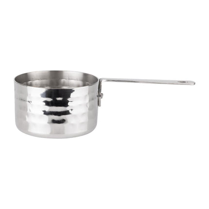 Mini Hammered Steel Table Presentation Saucepan 70mm | Olympia 4