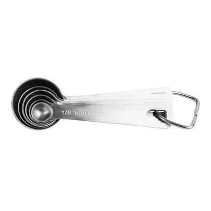 Set of 6 Stainless Steel Measuring Spoons | Vogue 4